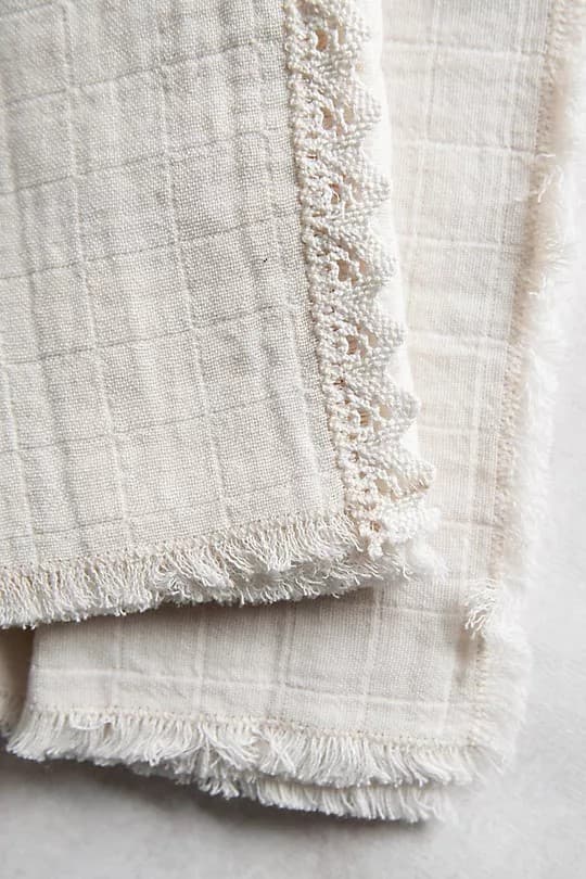 Roan Iris Pointelle Lace Napkin Set