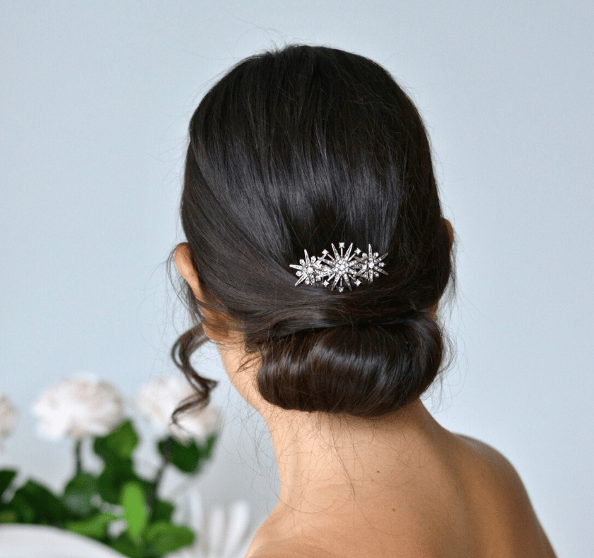 Star Comb Celeste Silver