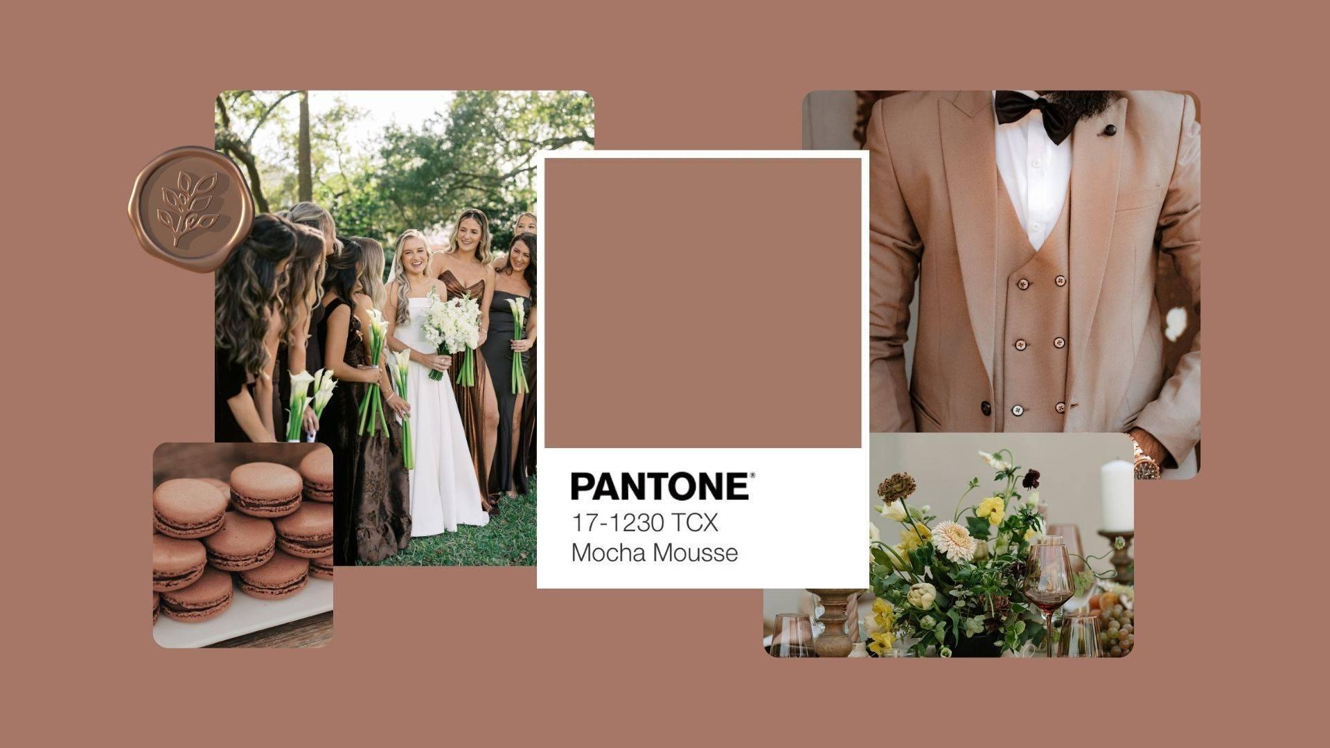 Pantone Color of the Year 2025: How to Use Mocha Mousse In Your Wedding Palette