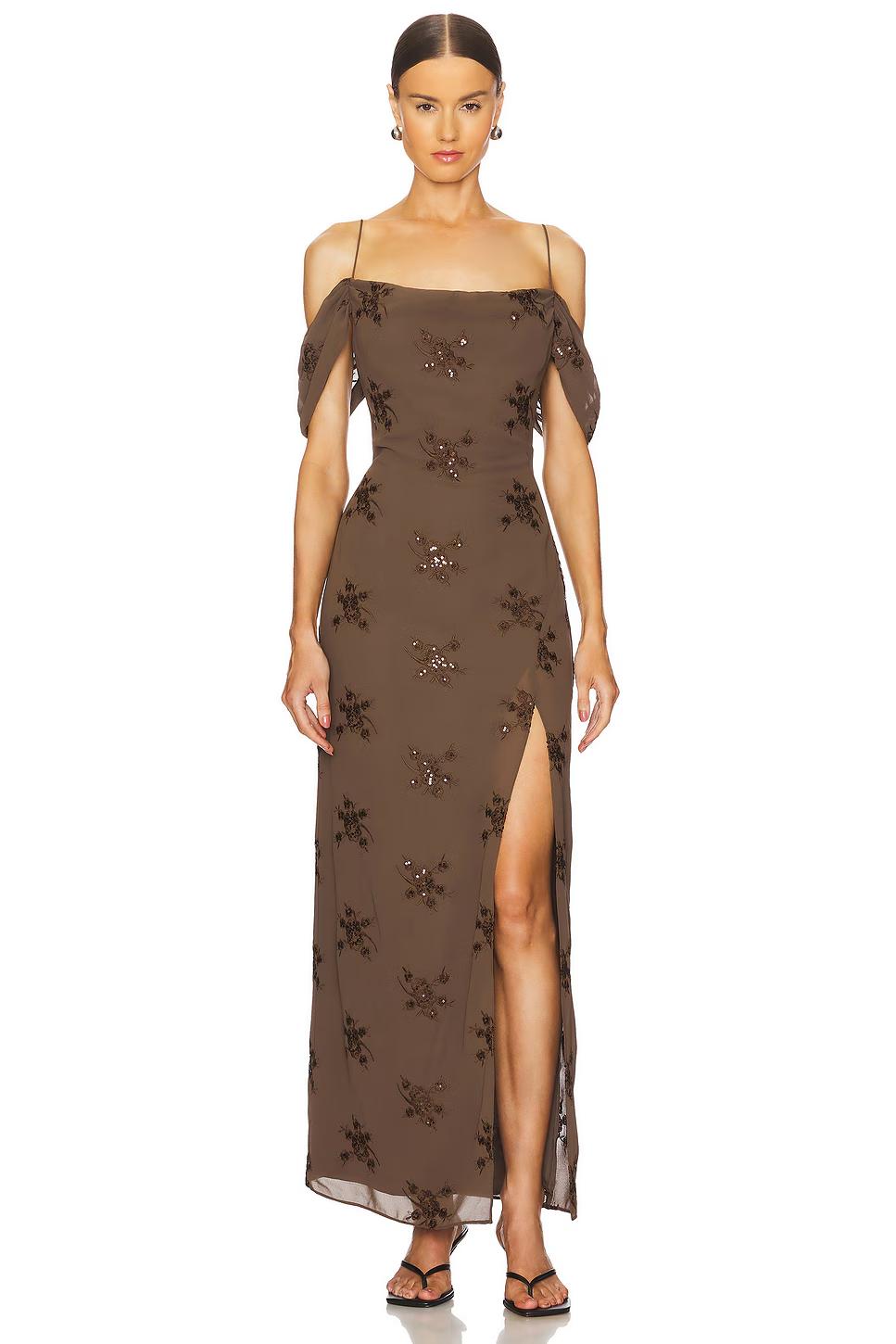 Yvanna Embroidered Maxi Dress