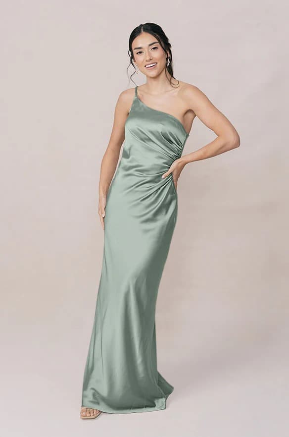 Jade Satin Dress