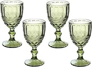 Green Wine Glasses