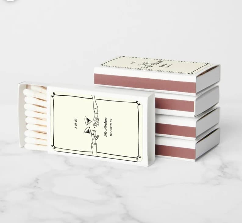 Custom Matchbox Design Label