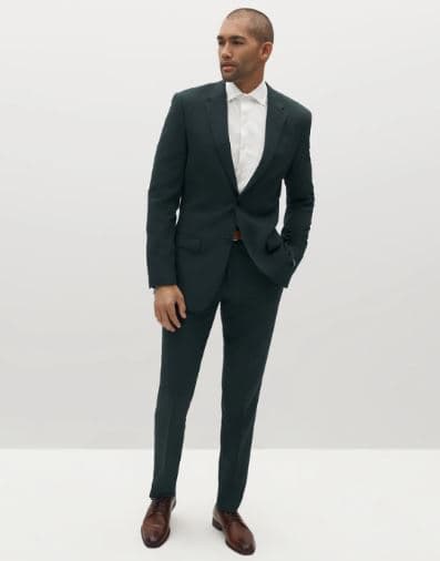 Men's Dark Green Suit