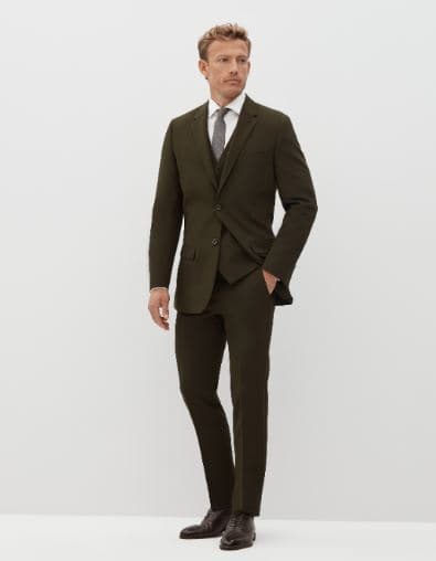 Men's Olive Green Suit