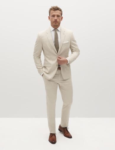 Men's Tan Suit
