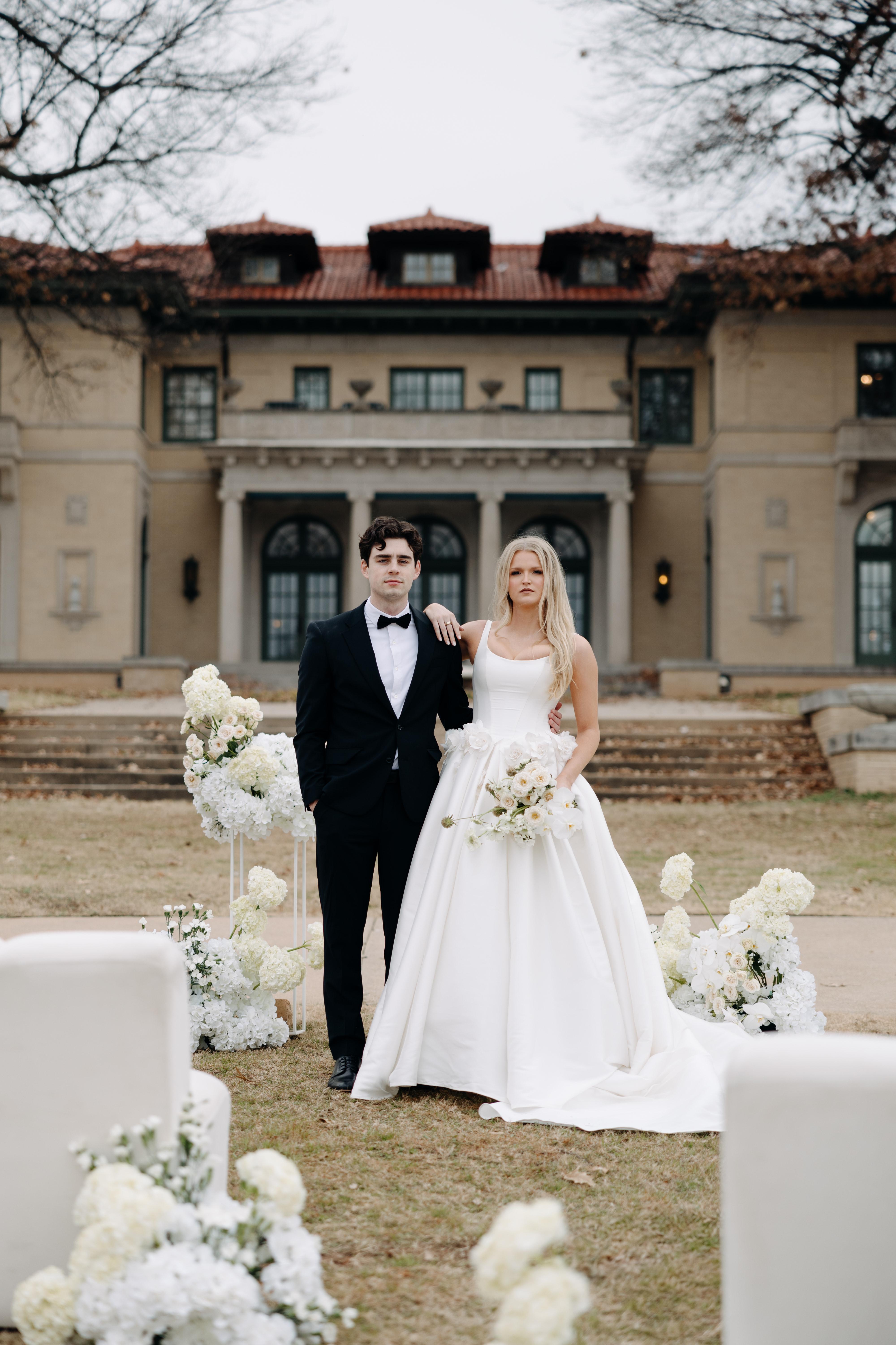 A Modern Winter Wedding Shoot at The Mansion at Woodward Park photo 5