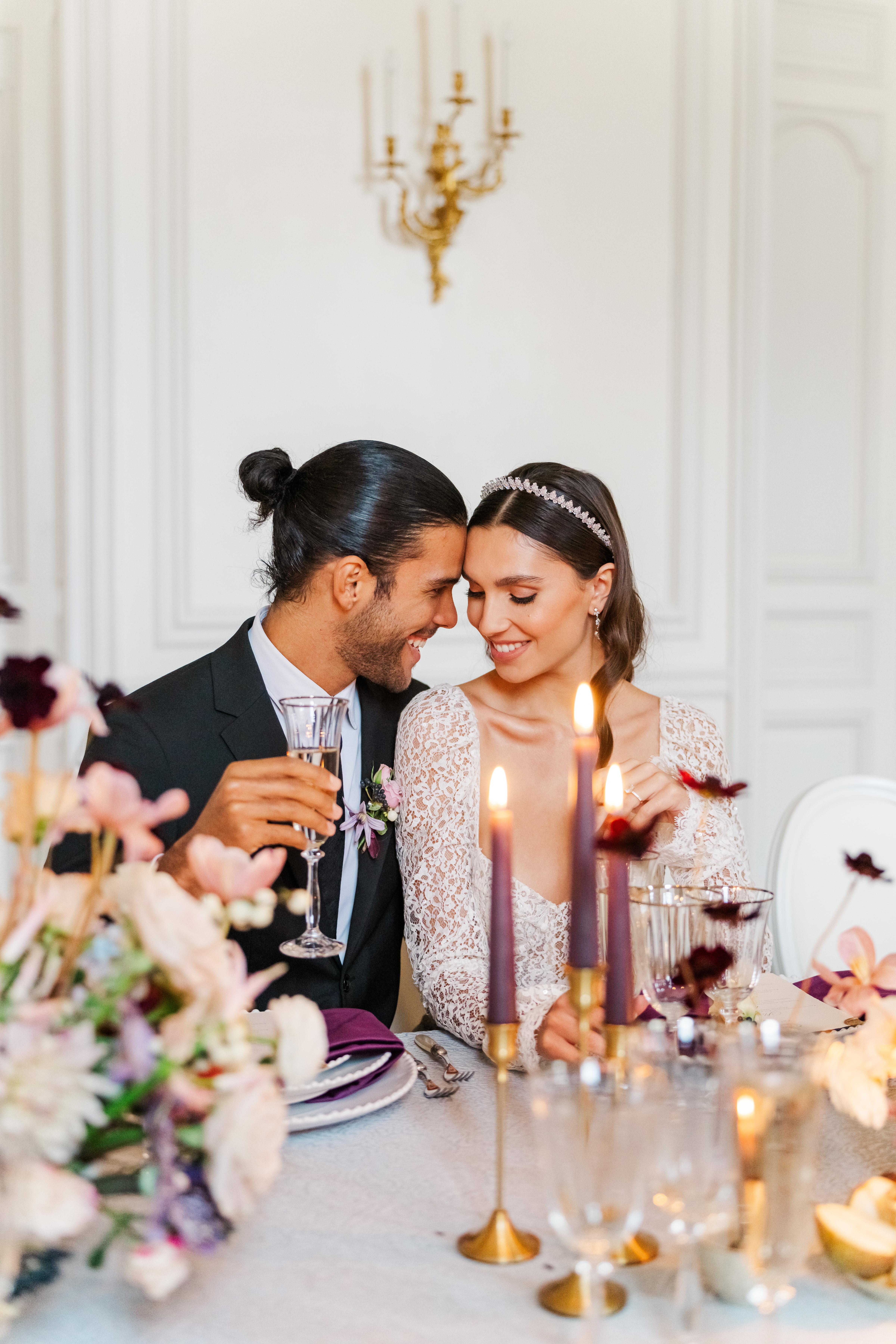 A Romantic Winter Wedding at Château de Santeny 32