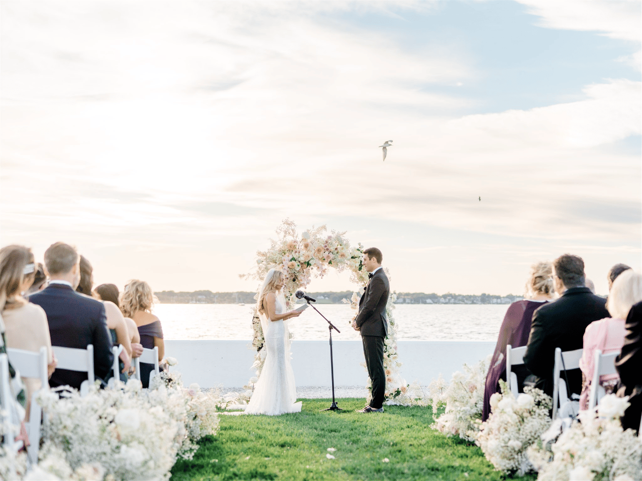 Photos by Lauren Fair Photography, Featured in A Classic Fall Wedding at The Brenton Hotel