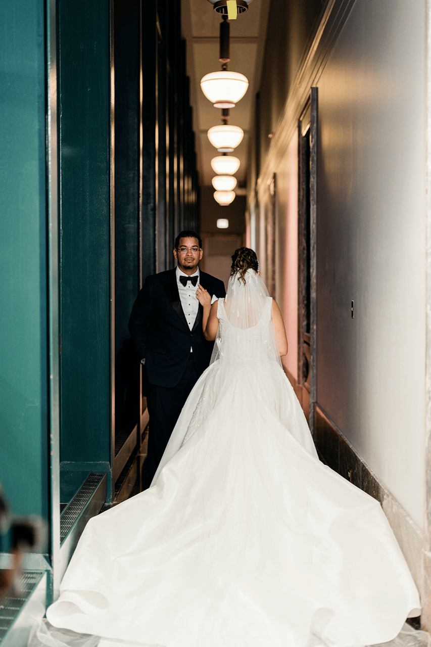 A Glamorous Fall Wedding at Harold Washington Library