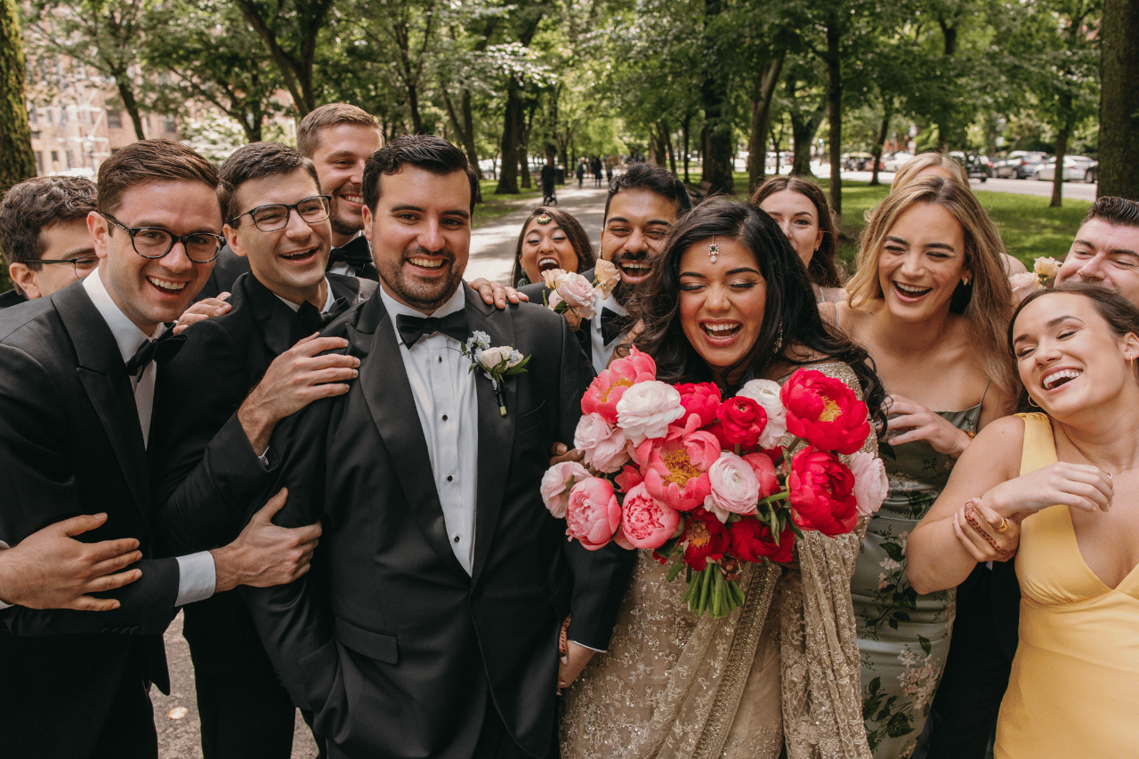 Photo by Kindred Weddings and Events, Featured in A Glamorous Summer Wedding at Boston Public Library