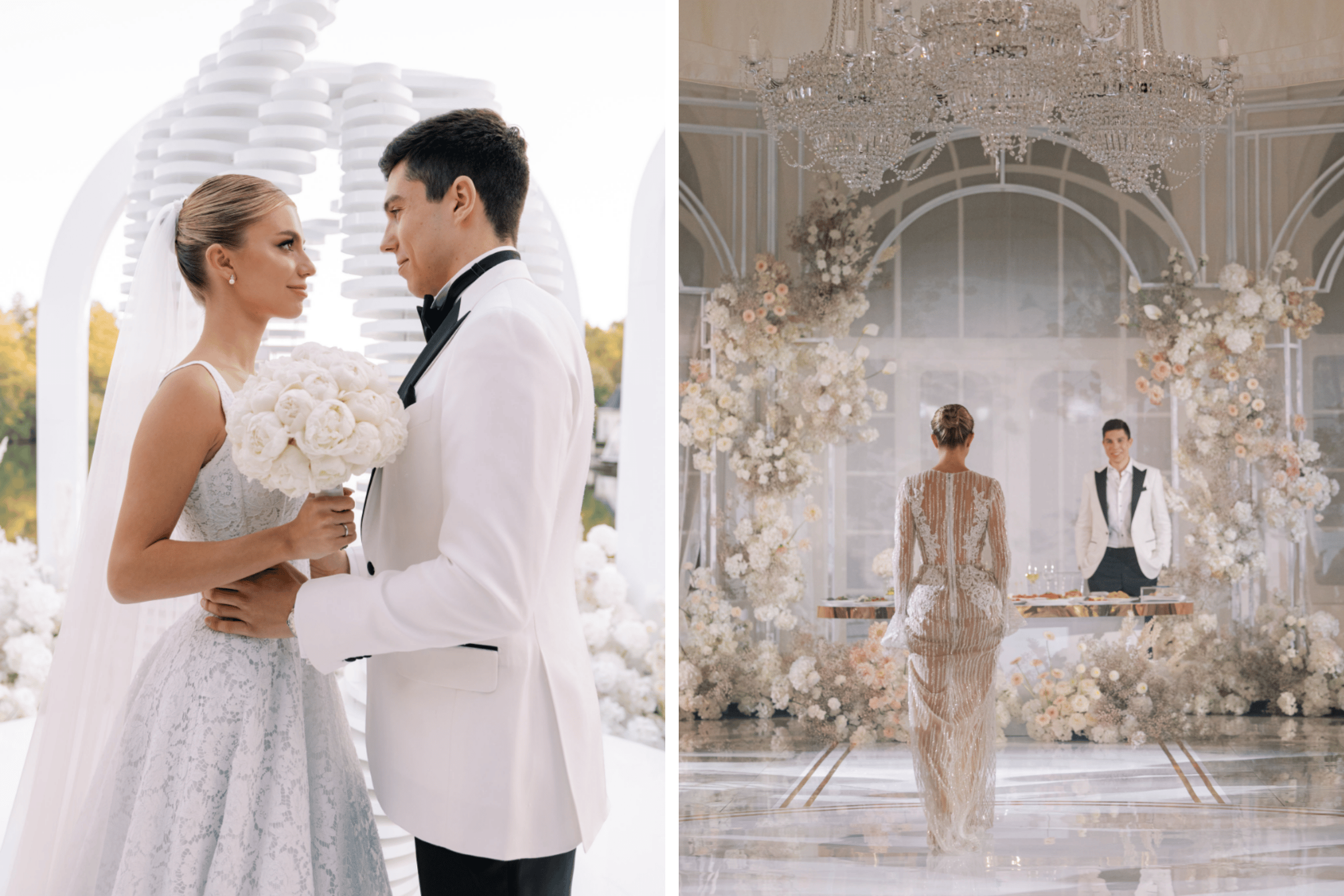 Photos by Marina Fadeeva, Featured in A Glamorous Fall Wedding at Villa Rotonda
