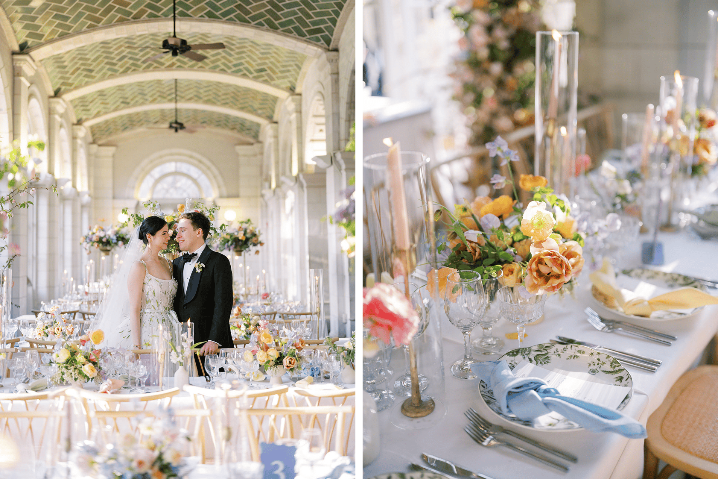 Photos by Sophie Kaye, Featured in A Whimsical Spring Wedding at The Prospect Park Boathouse