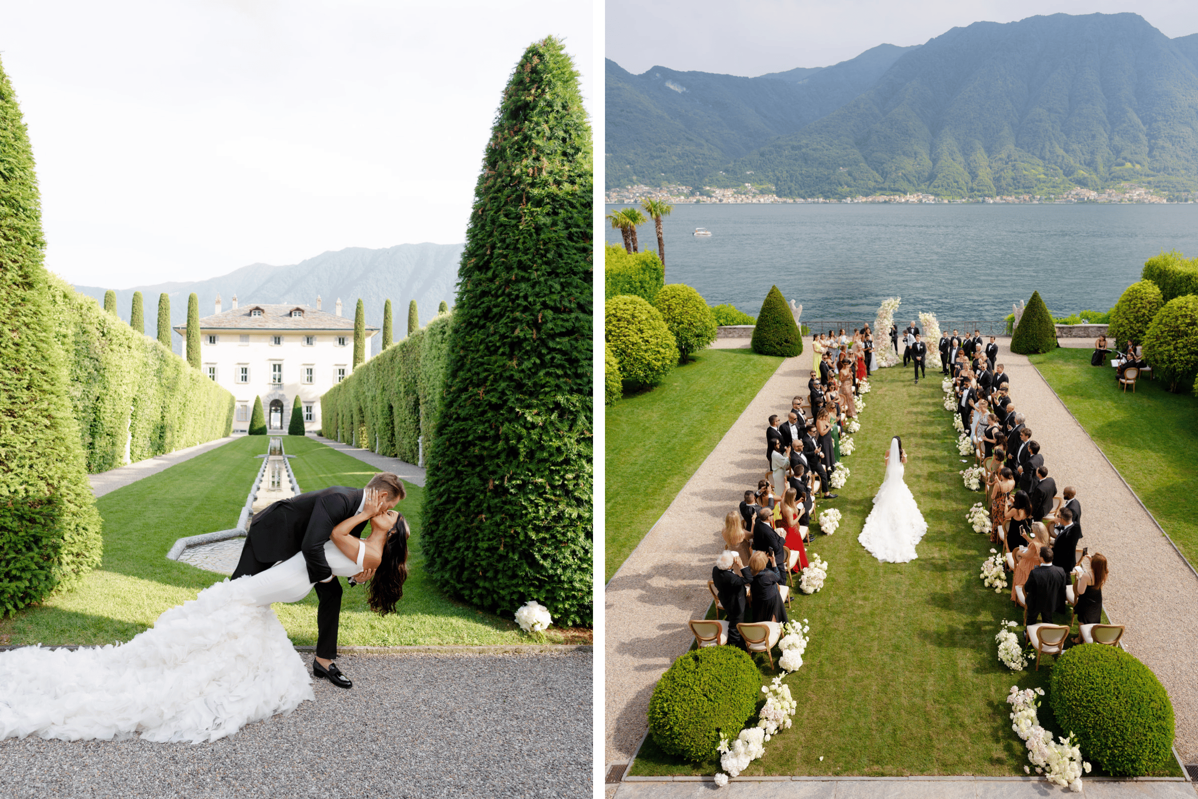 Photos by Bottega 53, Featured in A Classic Summer Wedding at the Villa Balbiano