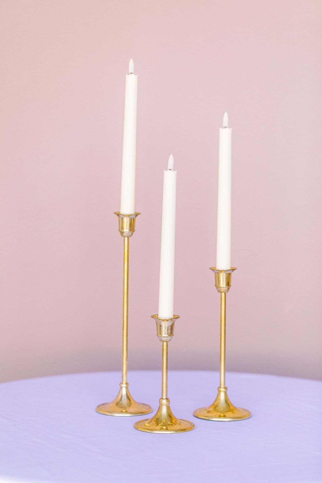 Classic Candlesticks Set of 3 (Gold)
