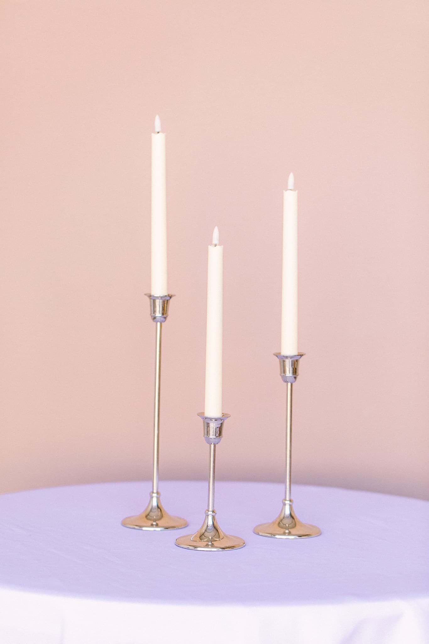 Classic Candlesticks Set of 3 (Silver)