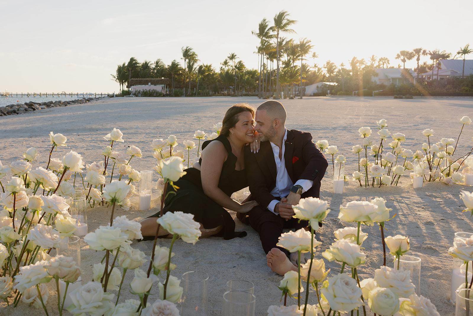 A Romantic Beach Proposal at Islander Resort photo 2