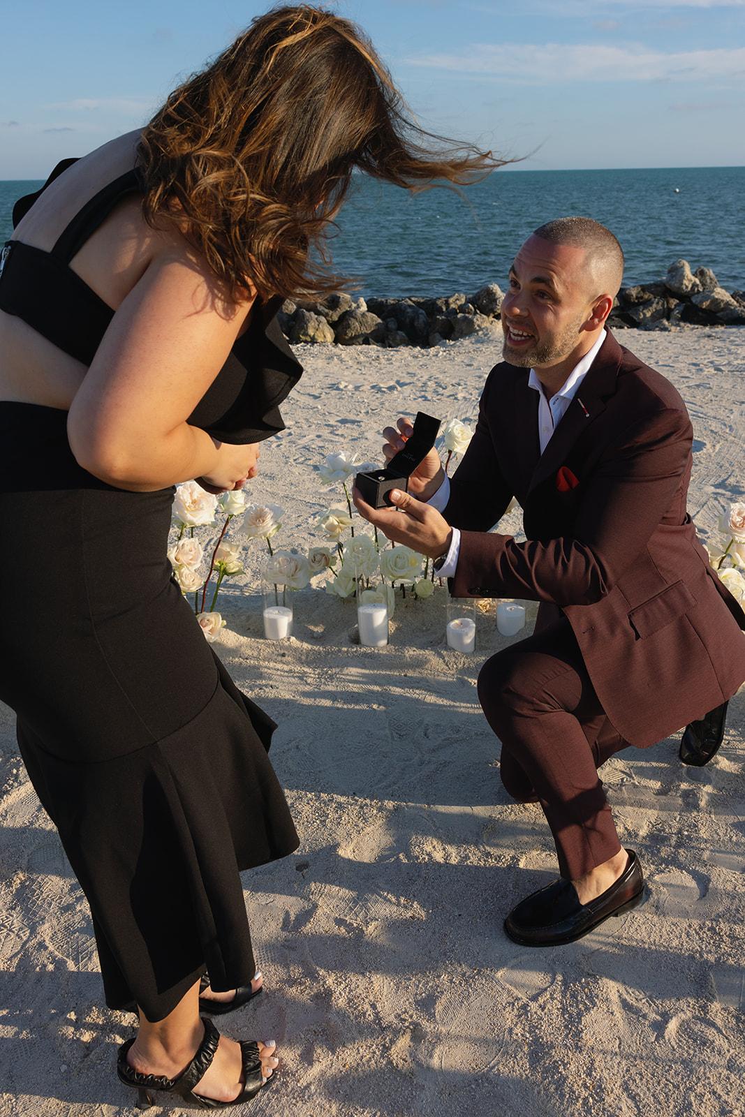 A Romantic Beach Proposal at Islander Resort photo 4