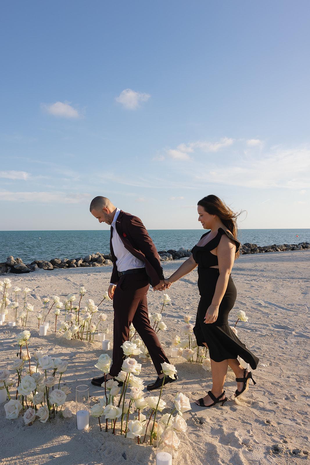 A Romantic Beach Proposal at Islander Resort photo 3