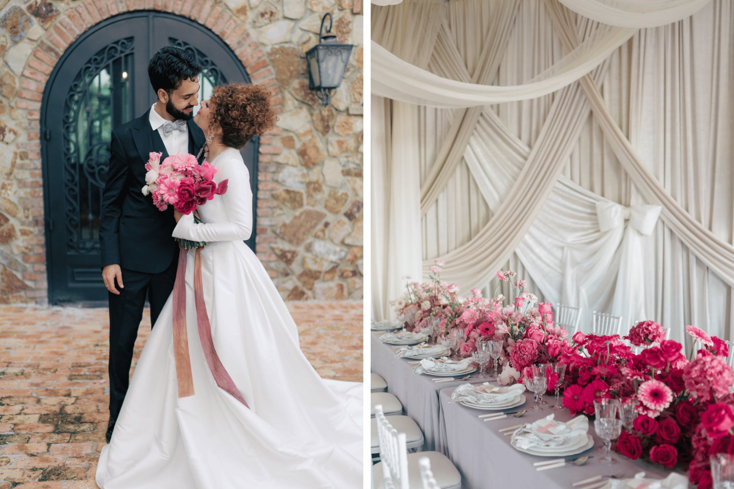 Photos by Cana Rose, Featured in A Romantic Winter Wedding at Bella Collina