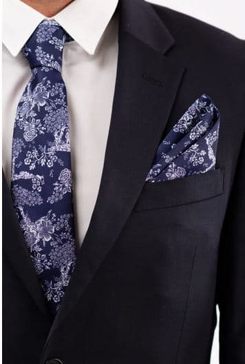 Pocket Square - French Country Navy