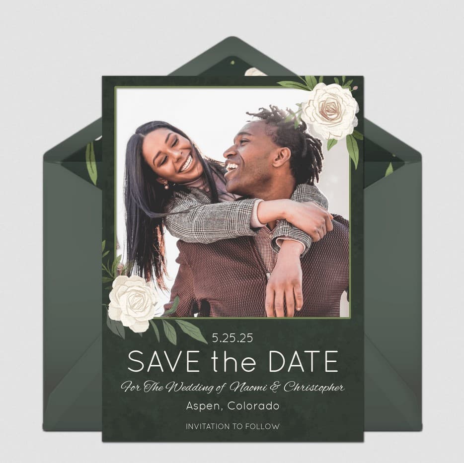 Garden Script Save the Date