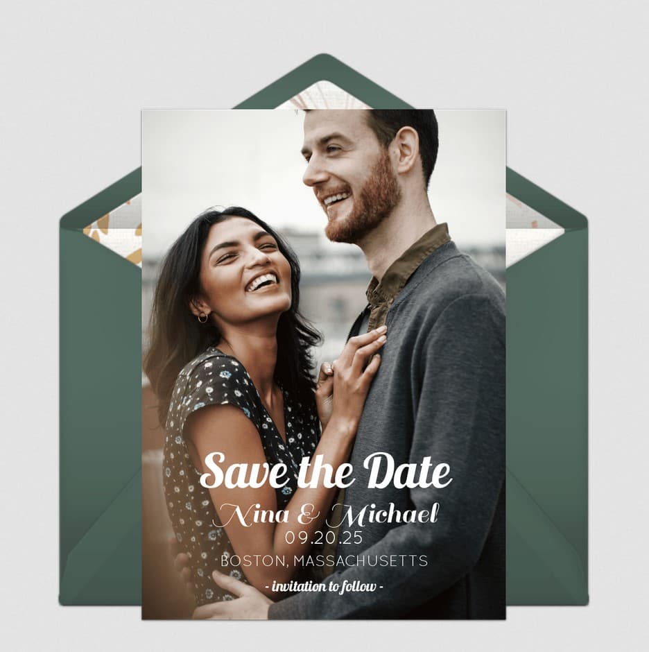 Full Photo Timeless Save the Date