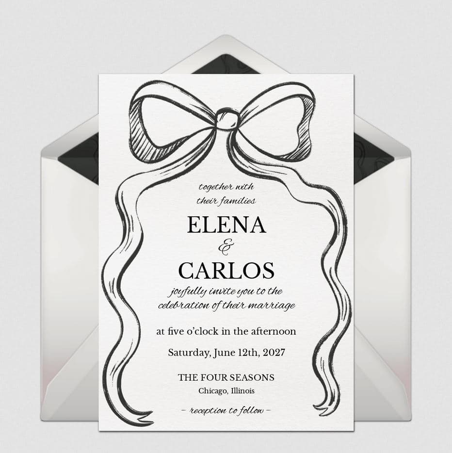 Hand Drawn Ribbon (Black)