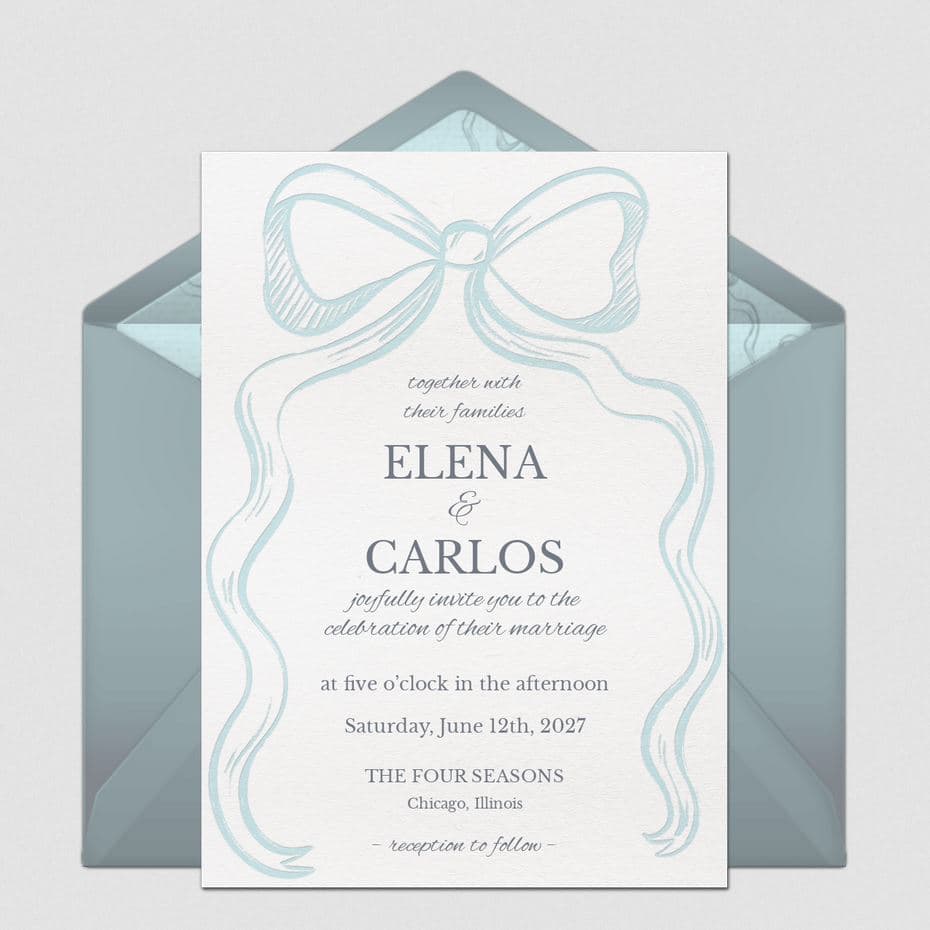 Hand Drawn Ribbon (Blue)