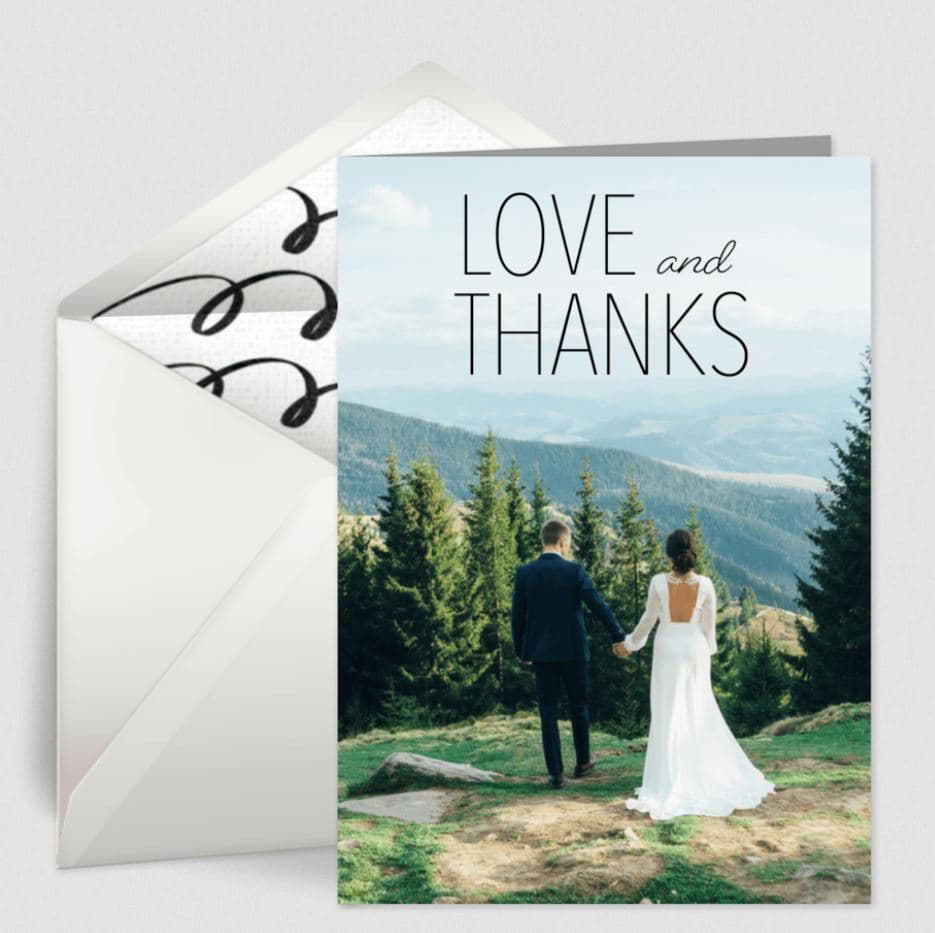 Love & Thanks Photo Thank You