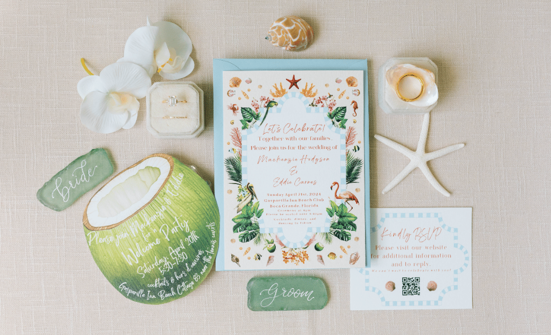 Photo by Madeline Paige Photography, Featured in A Boho Spring Wedding at The Gasparilla Inn
