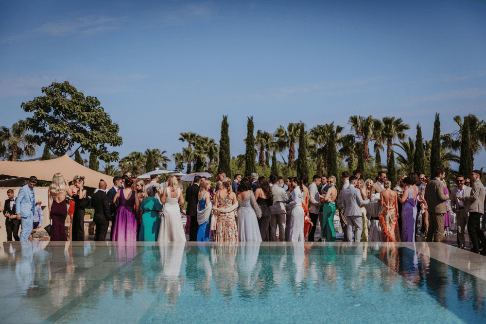 Photo by Stephanie Shenton Photography, Featured in A Glamorous Spring Wedding at Xereca Ibiza