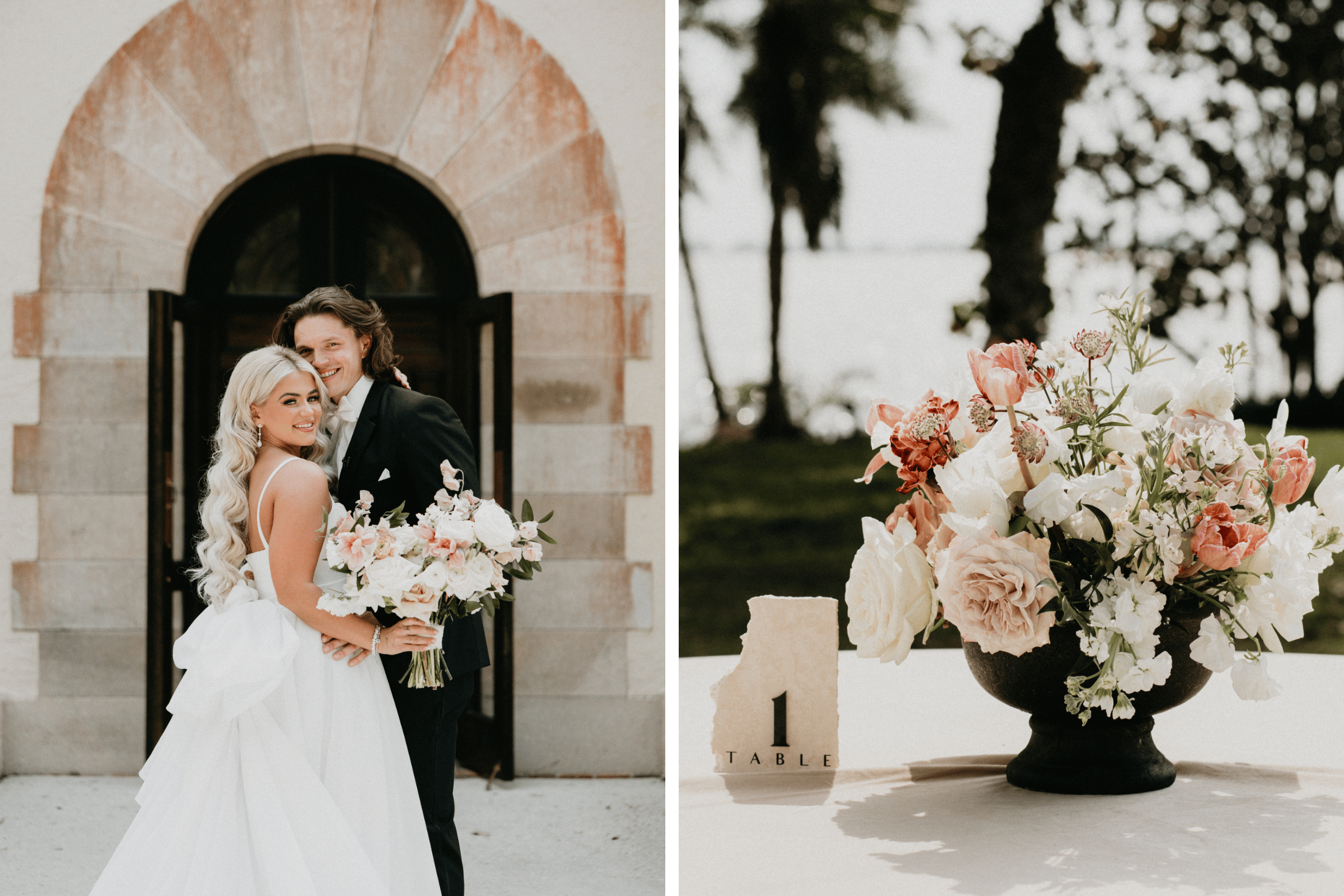 Photos by Rachel Rowland, Featured in A Modern Fall Wedding at Powel Crosley Estate