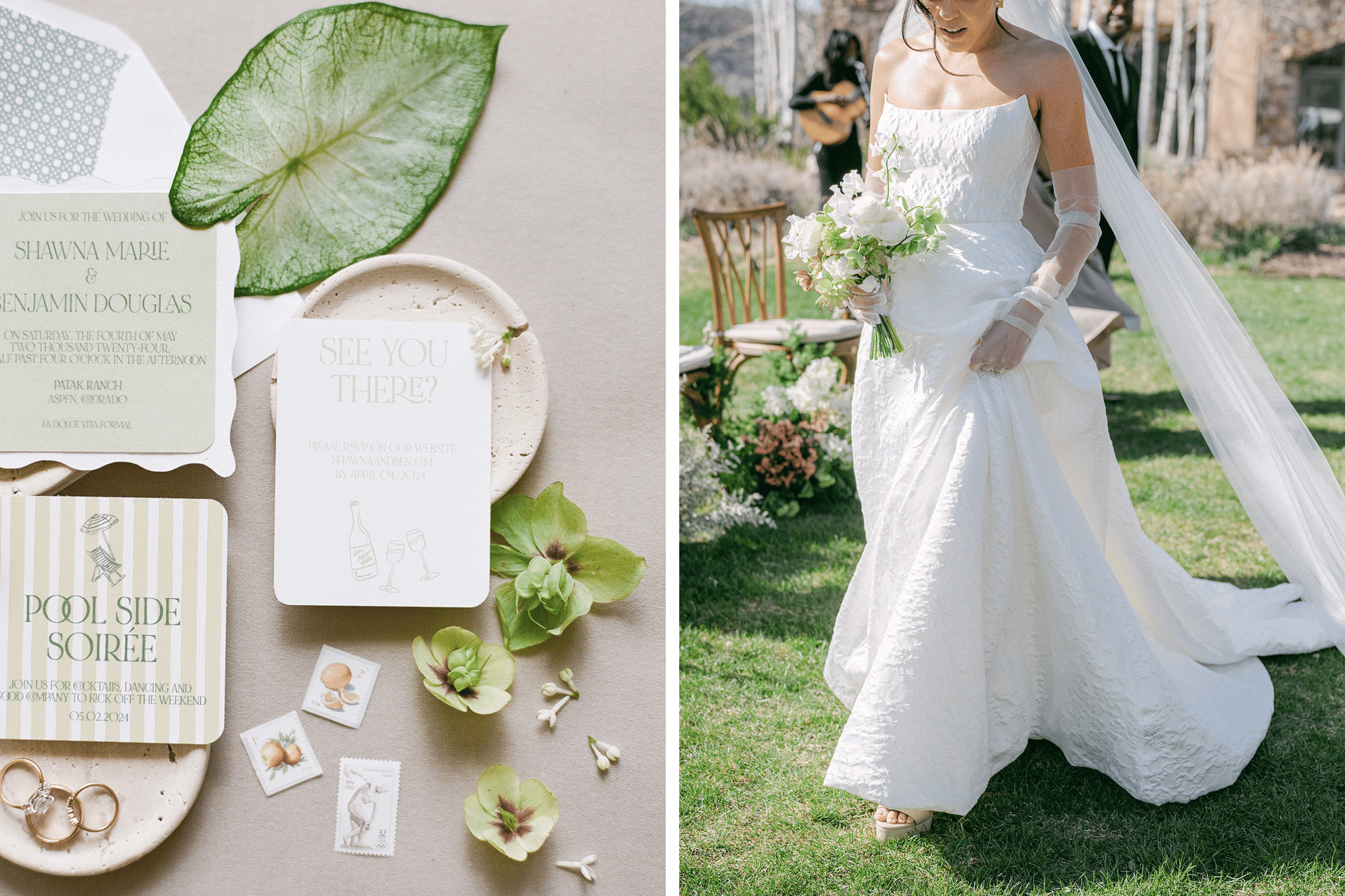 Photos by Hannah Quintana, Featured in A Modern Spring Wedding at the Patak Ranch