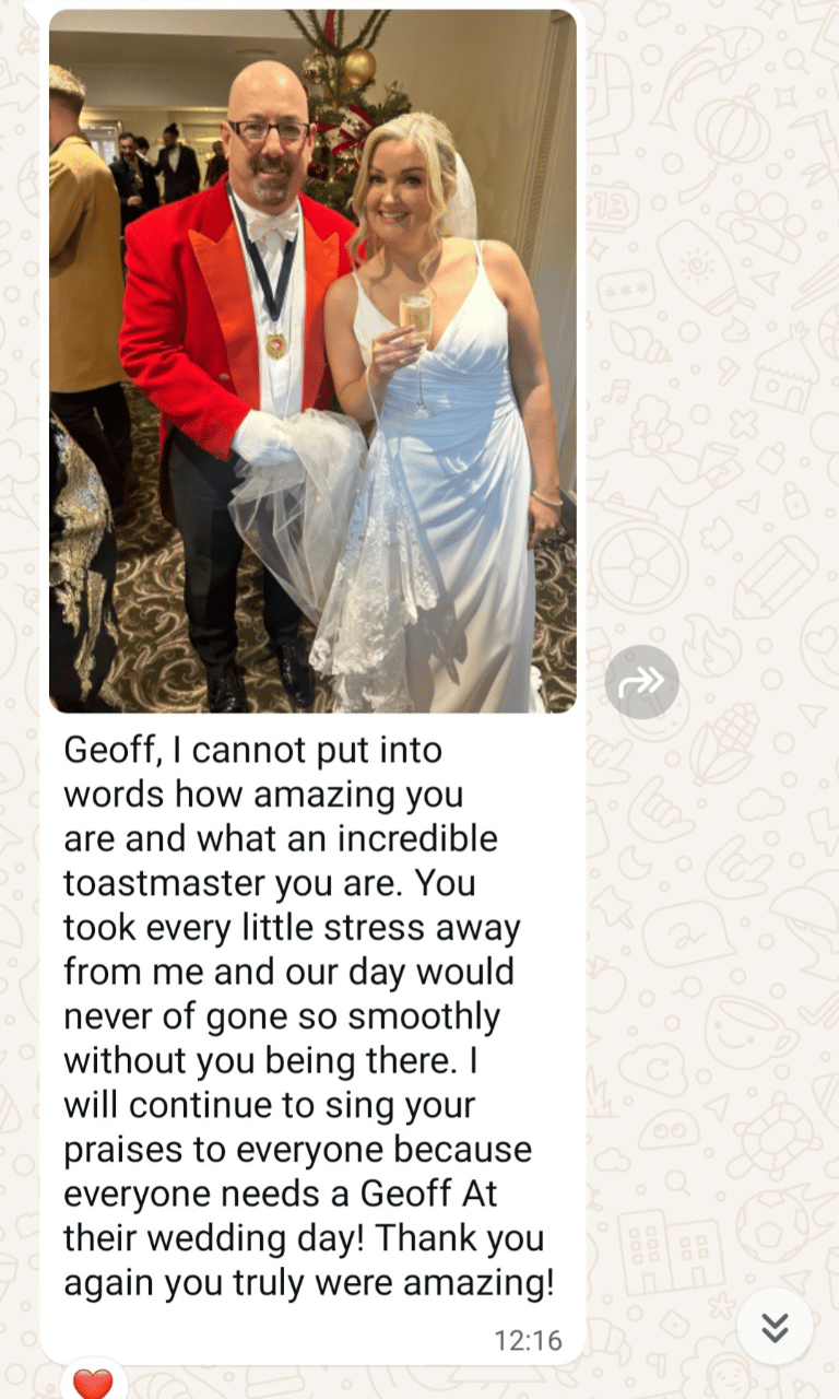 The Wedding Toastmaster portfolio 1