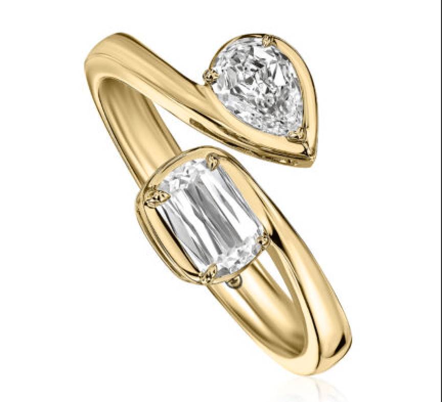 Love Luxe L'Amour Crisscut® Diamond Toi et Moi Ring