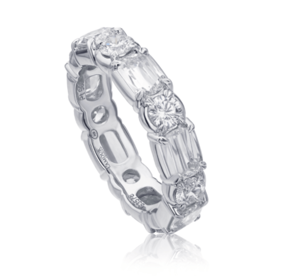 L’Amour Crisscut® Diamond Eternity Band