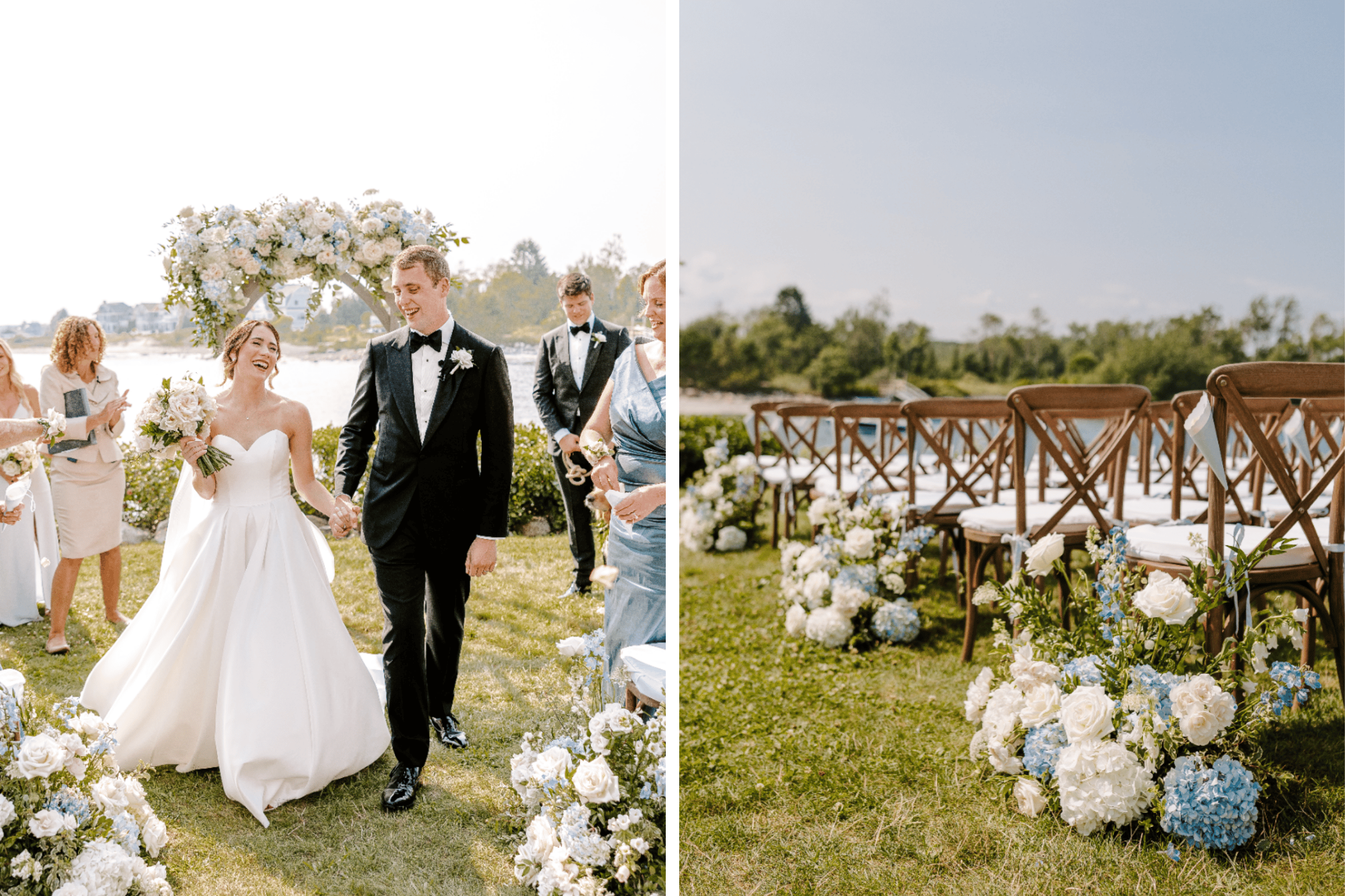 Photo by Clay Taylor Photo, Featured in A Classic Summer Wedding at The Breakwater Inn & Spa