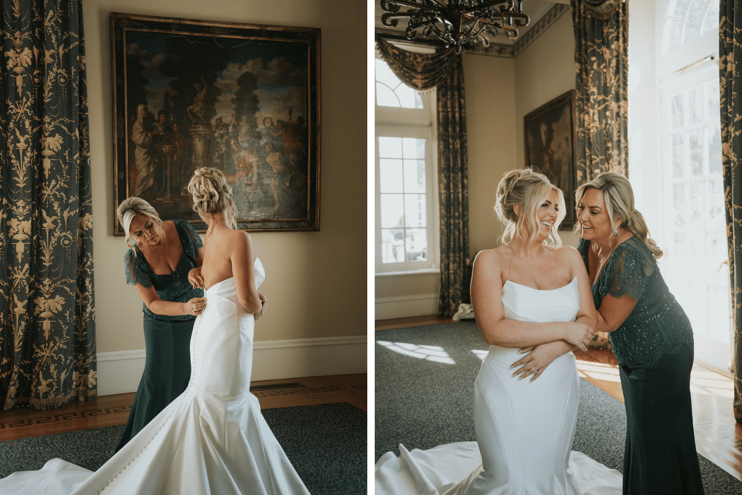 Photos by Maria B Lung, Featured in A Romantic Summer Wedding at The Wadsworth Mansion at Long Hill