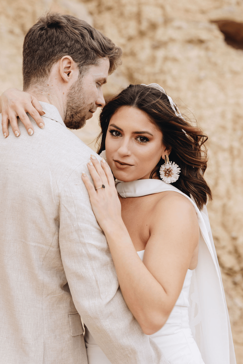 A Romantic Spring Engagement Shoot at Bardenas Reales