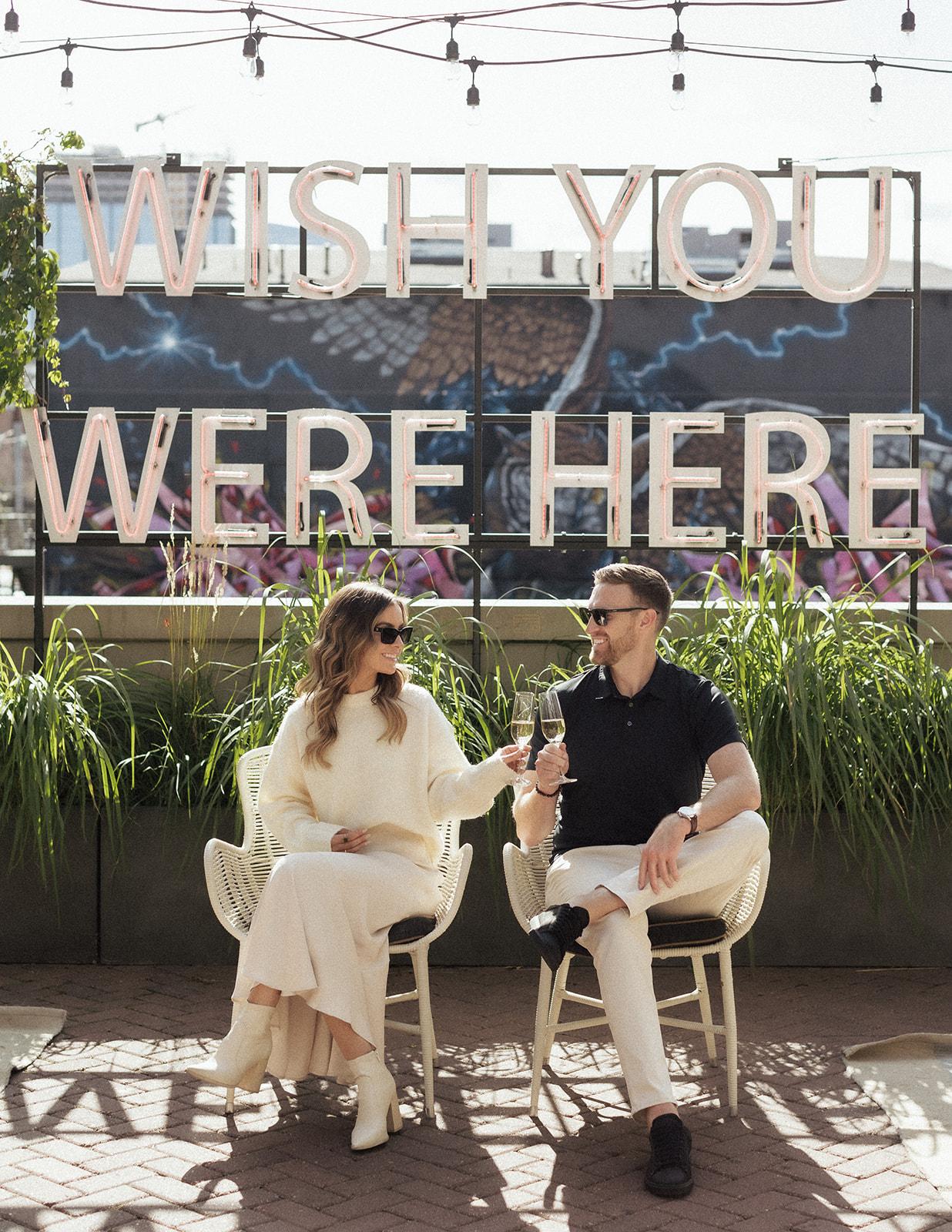 A Modern Fall Engagement at The Ramble Hotel 42