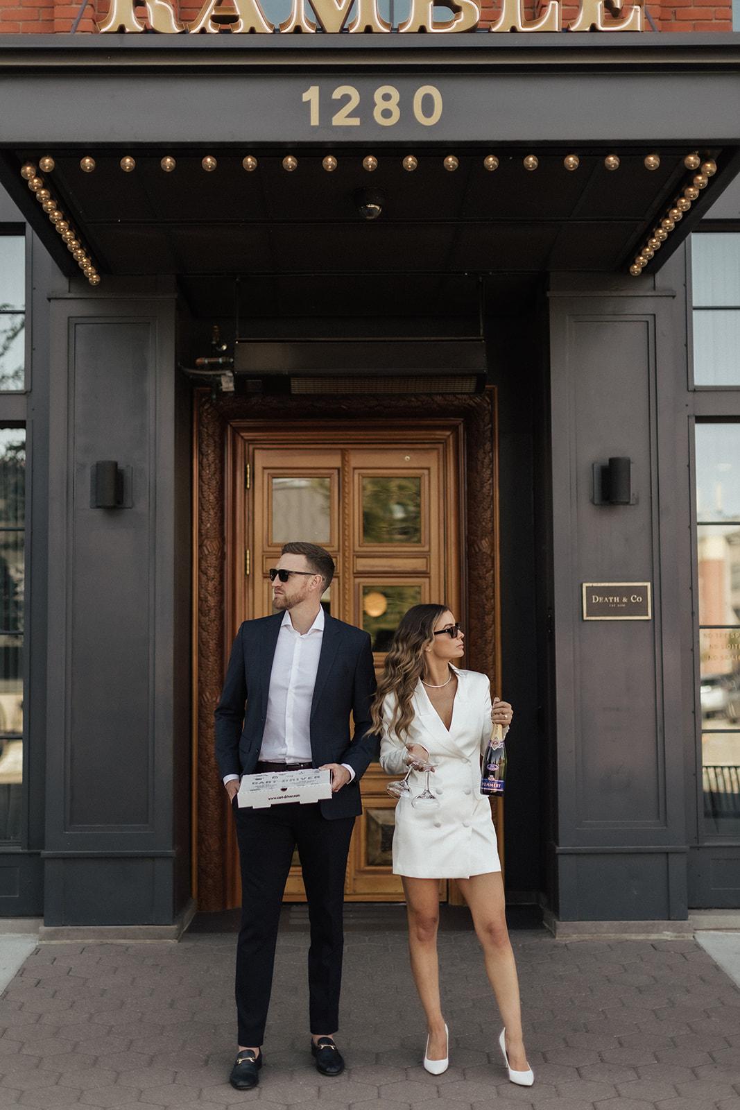 A Modern Fall Engagement at The Ramble Hotel