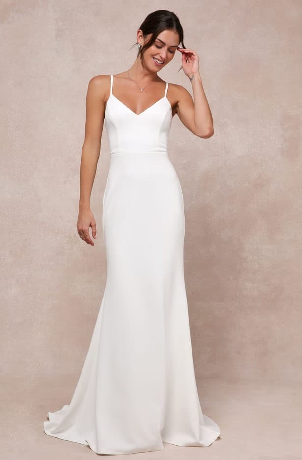 Feeling Of Forever White Sleeveless Mermaid Maxi Dress