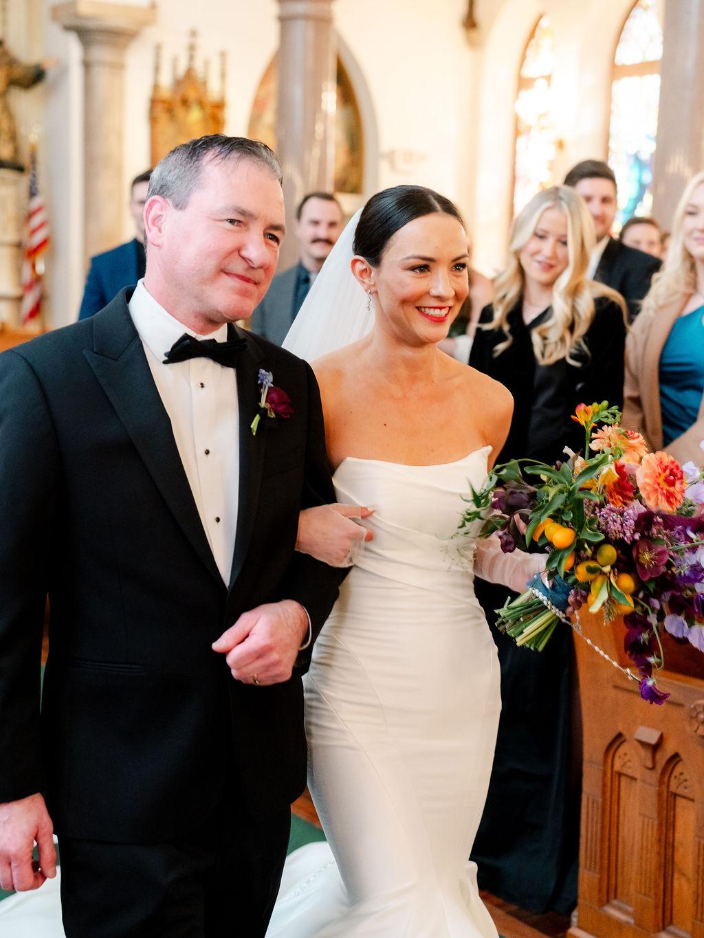 A Non-Traditional Winter Wedding at McDavid Studio 34