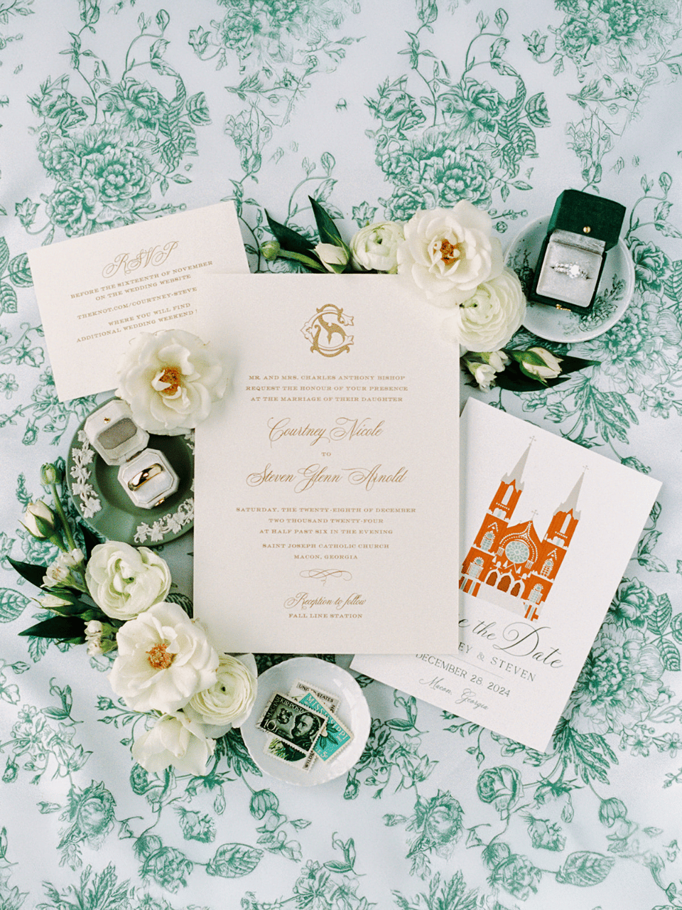 A Romantic Winter Wedding at Fall Line Station photo 2