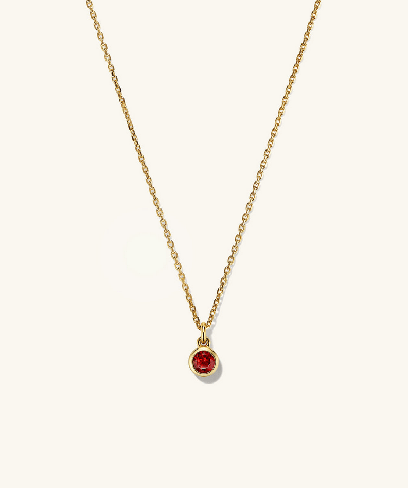 Sia Birthstone Pendant Necklace - 18k Gold Vermeil