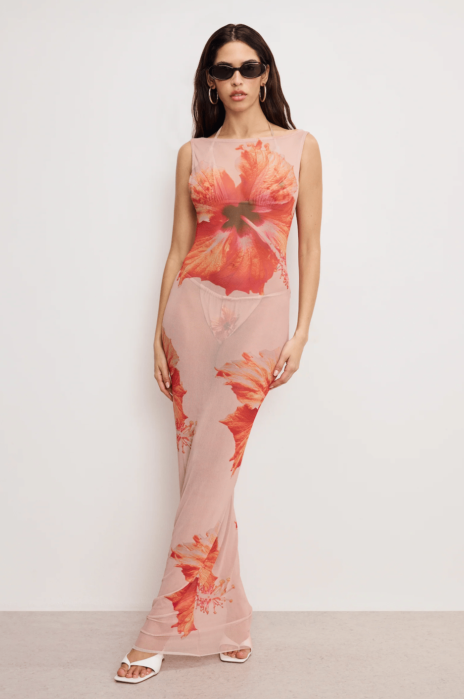 Gauza Mesh Maxi Dress