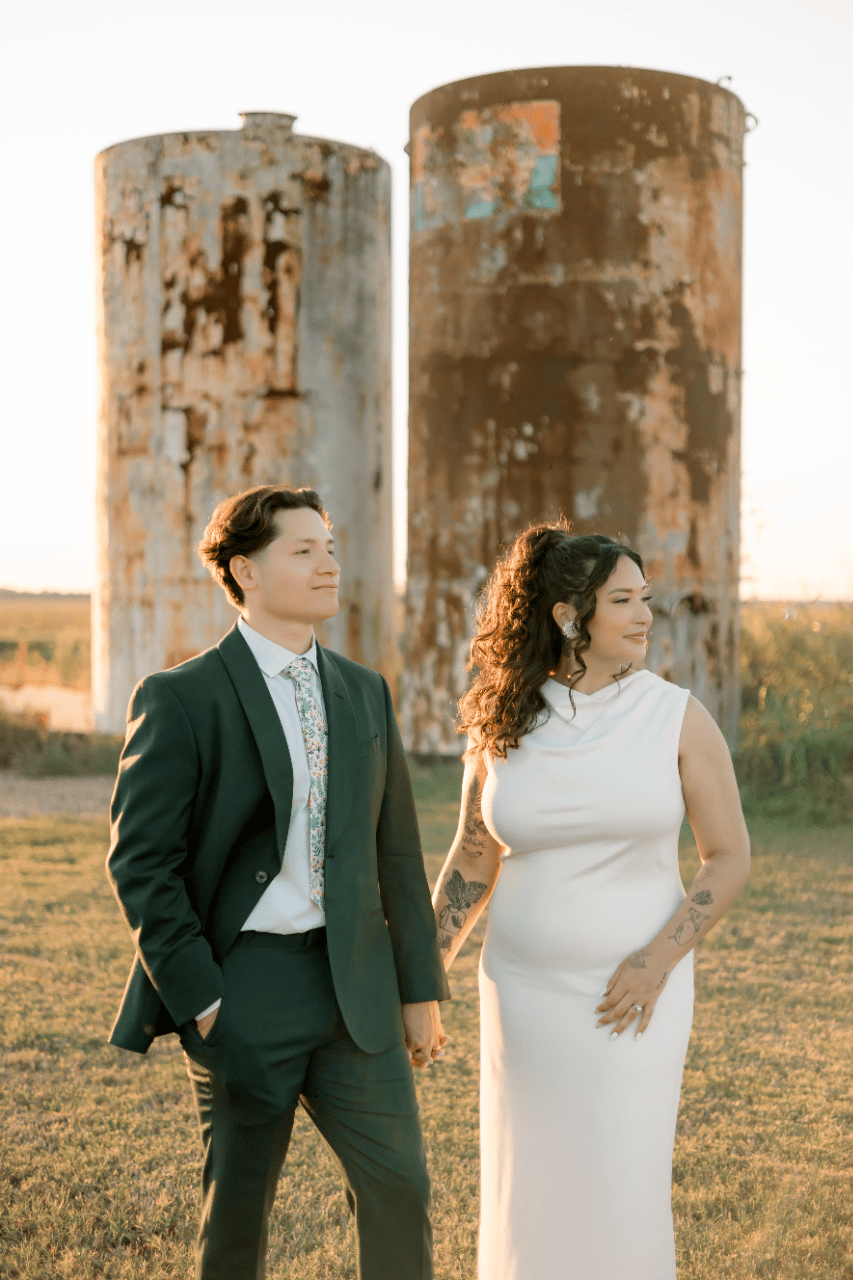 A Romantic Fall Wedding The Gin at Hidalgo Falls
