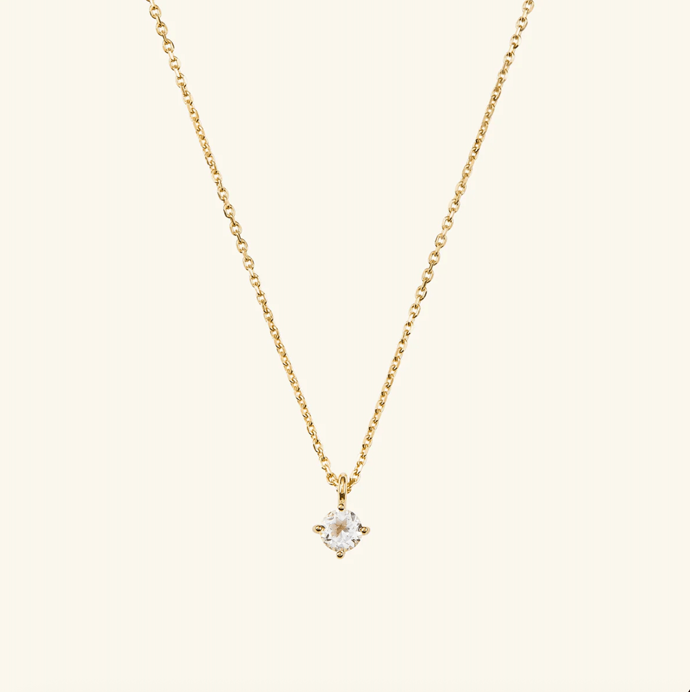 Round Topaz Necklace
