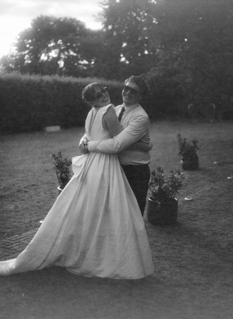 Bride groom on 35mm